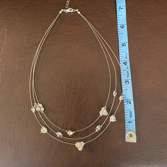 Wire Necklace with Crystals - Picture 8 of 11